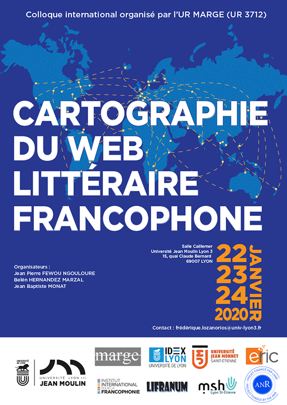 Affiche Cartographie du Web littéraire francophone